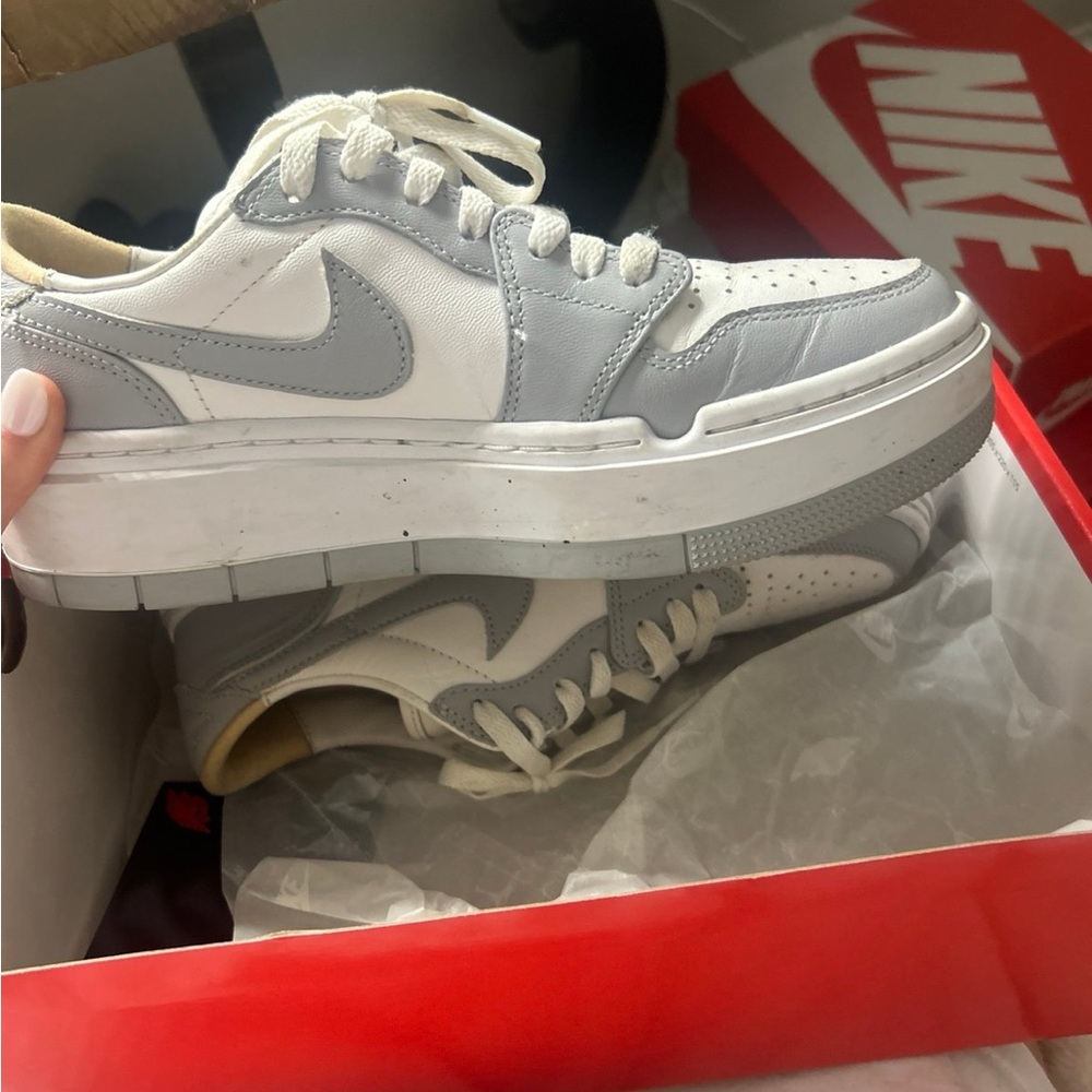 Nike White Sneakers with Cork Insole